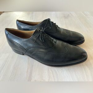 Johnston & Murphy Men’s Dress Shoes Sz 14 C Wingtip Leather Hanig’s Aristocraft